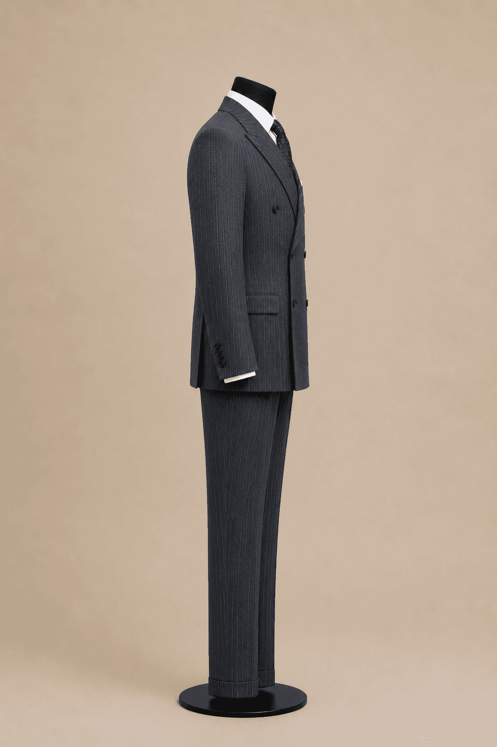 Мужской двубортный костюм Premium Pinstripe — фото 2